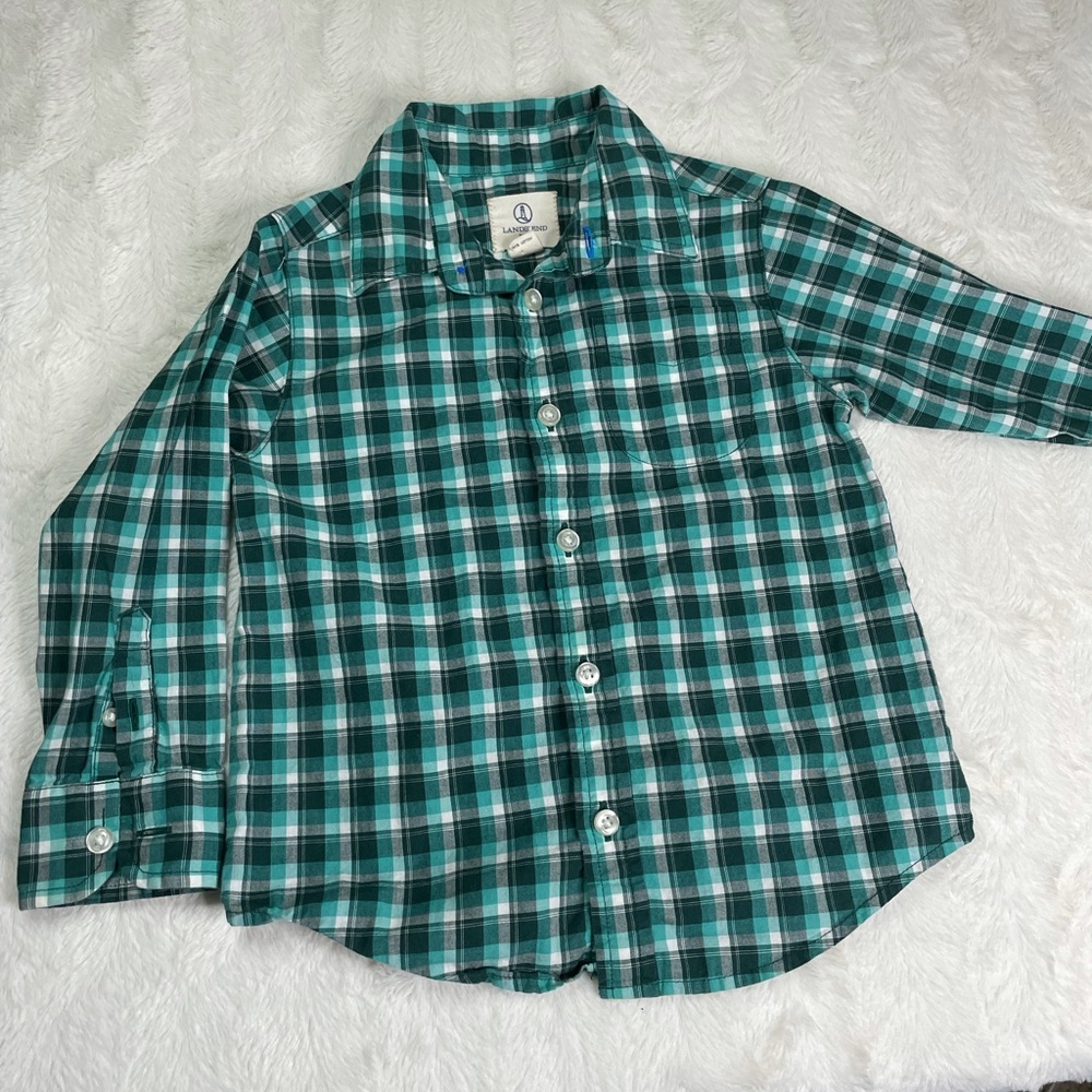 Lands End Kids Button up Size 2T 100% Cotton